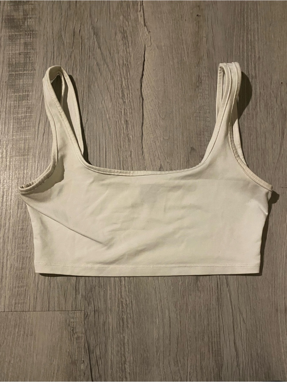 White Crop Tank Top - Basic Sleeveless Ribbed Tee